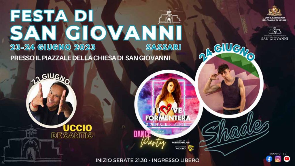 Festa San Giovanni Sassari 2023, programma, date e manifesto