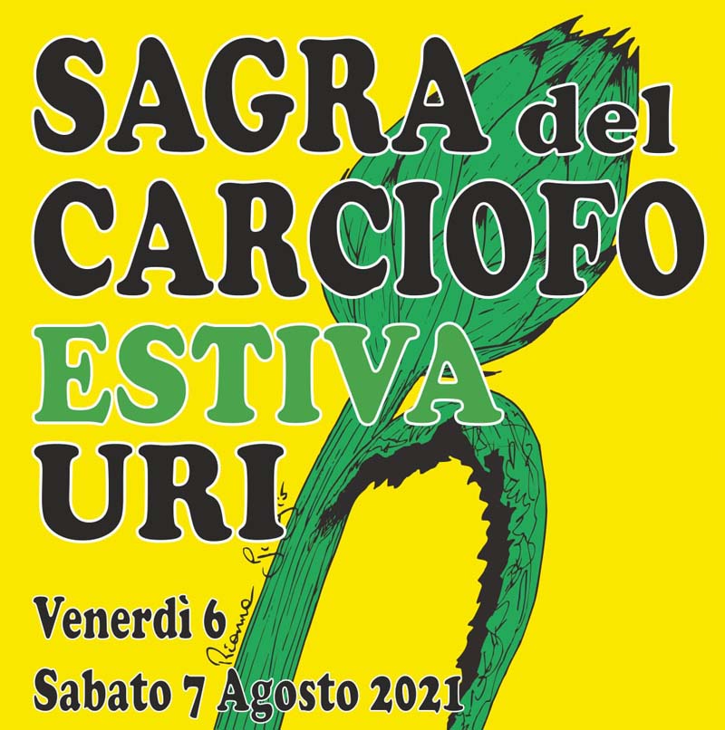 Sagra del carciofo di Uri, manifesto estate 2021