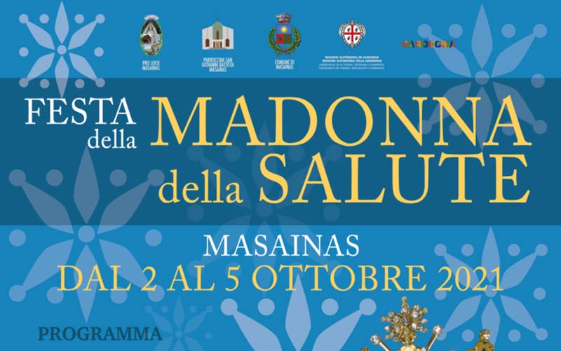Programma della festa della madonna della salute 2021 a Masainas