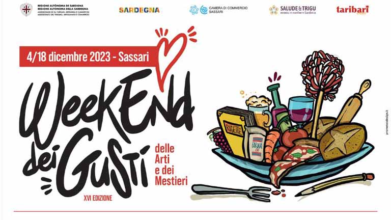 Weekend dei gusti Sassari 2023, manifesto e date