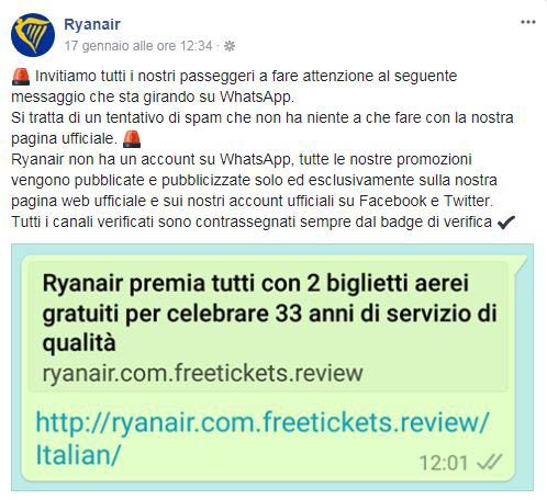messaggio-ryanair-truffa-biglietti