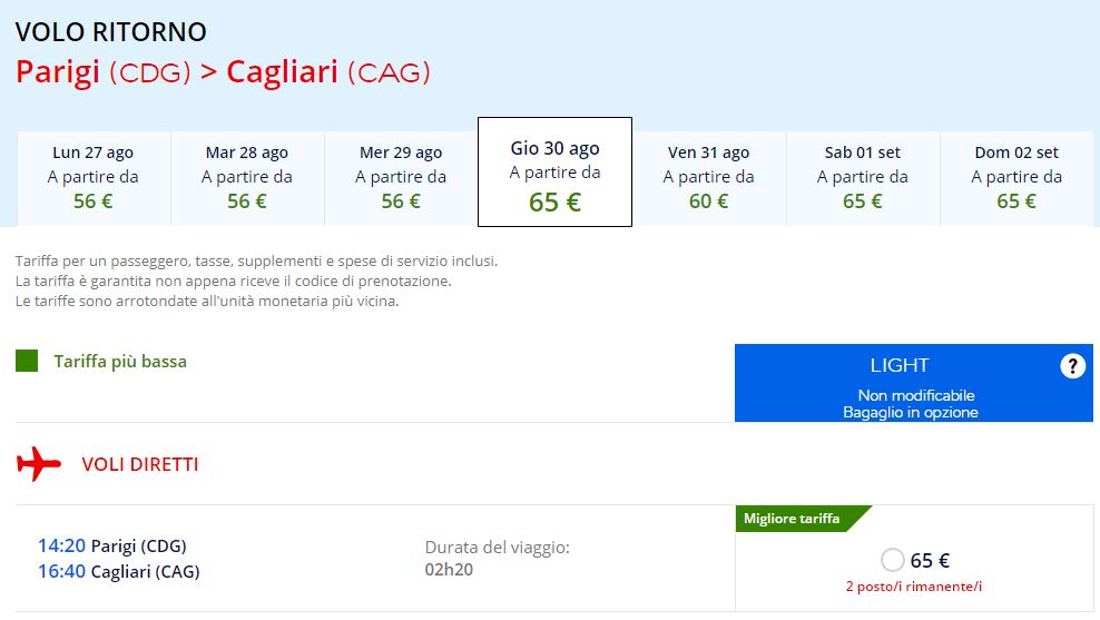 volo-parigi-cagliari-air-france-agosto-2018
