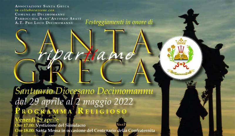 Festa di maggio di Santa Greca 2022, manifesto e programma!