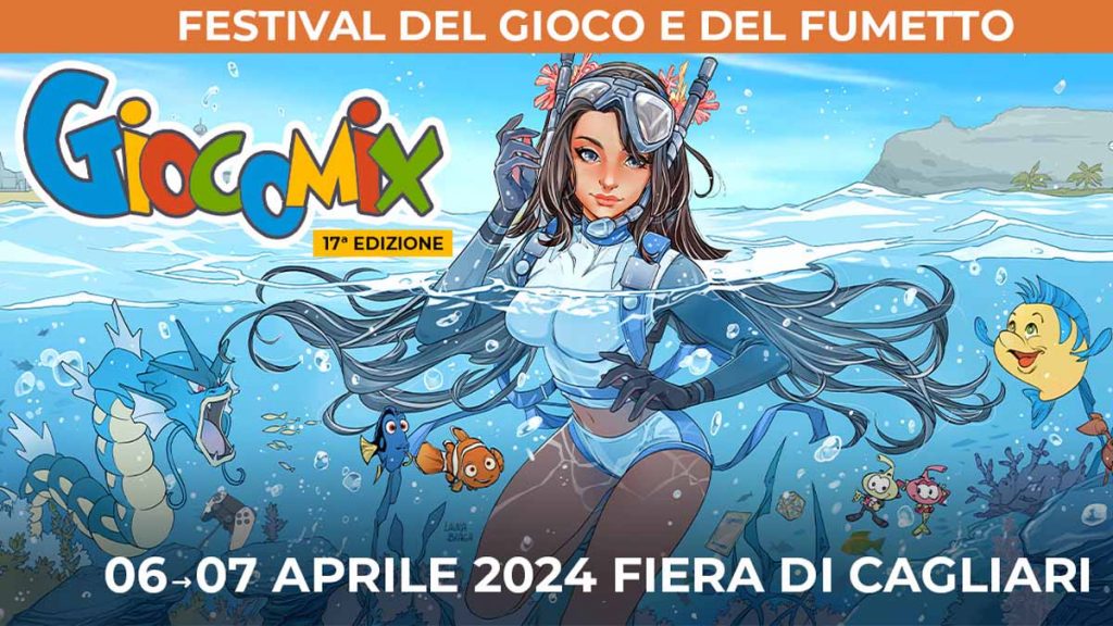 Giocomix 2024 a Cagliari, manifesto ufficiale con le date