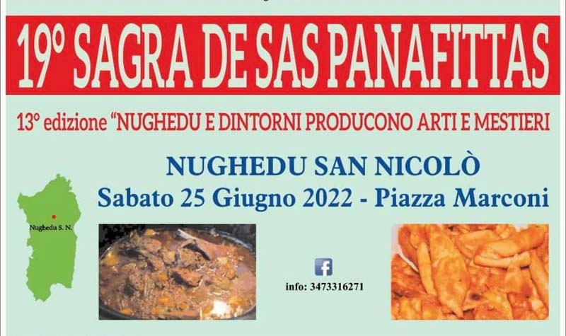 Sagra de Sas Panafittas 2022 a Nughedu San Nicolò