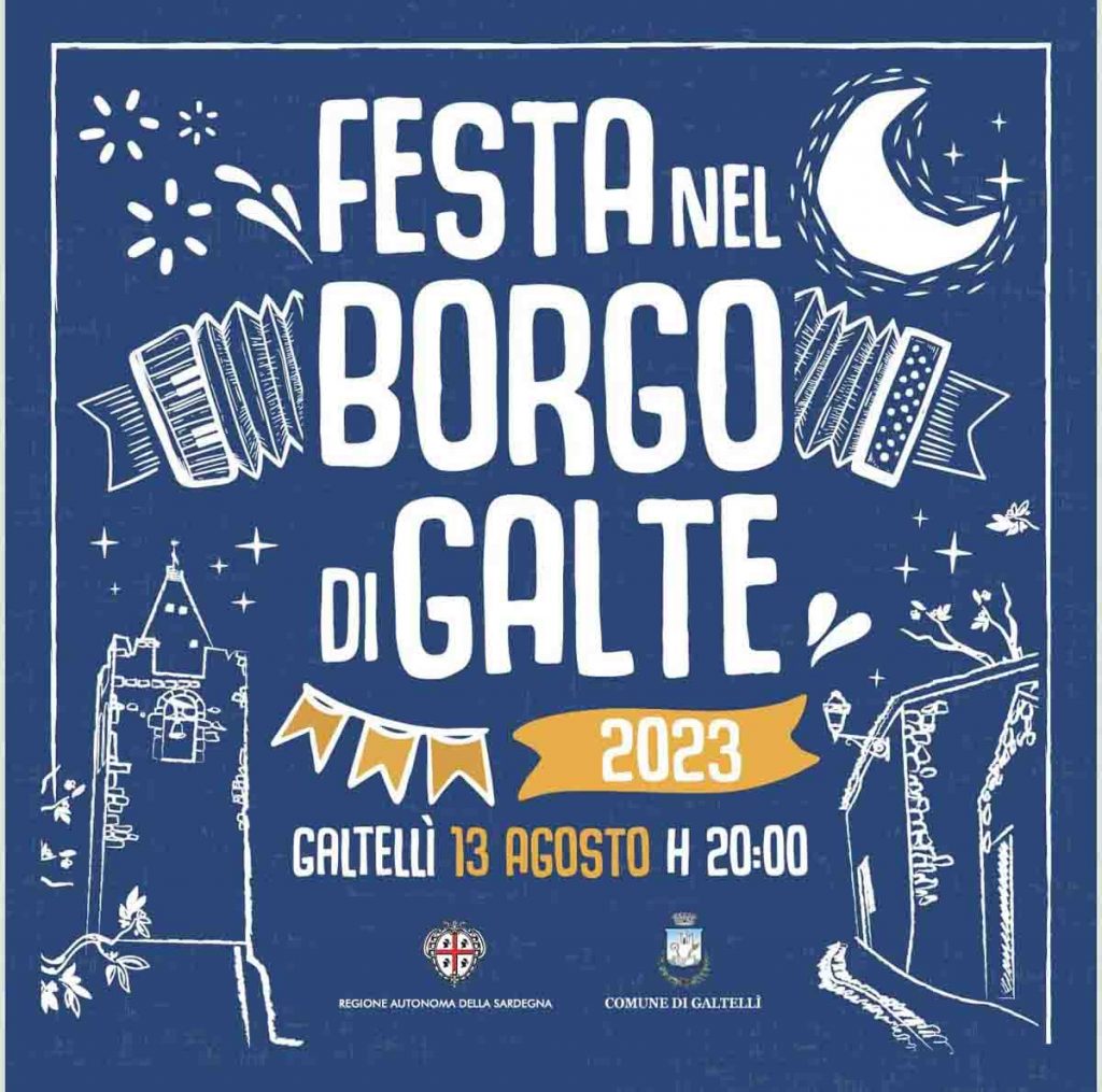 Festa nel borgo di Galte 2023 a Galtellì, data e manifesto