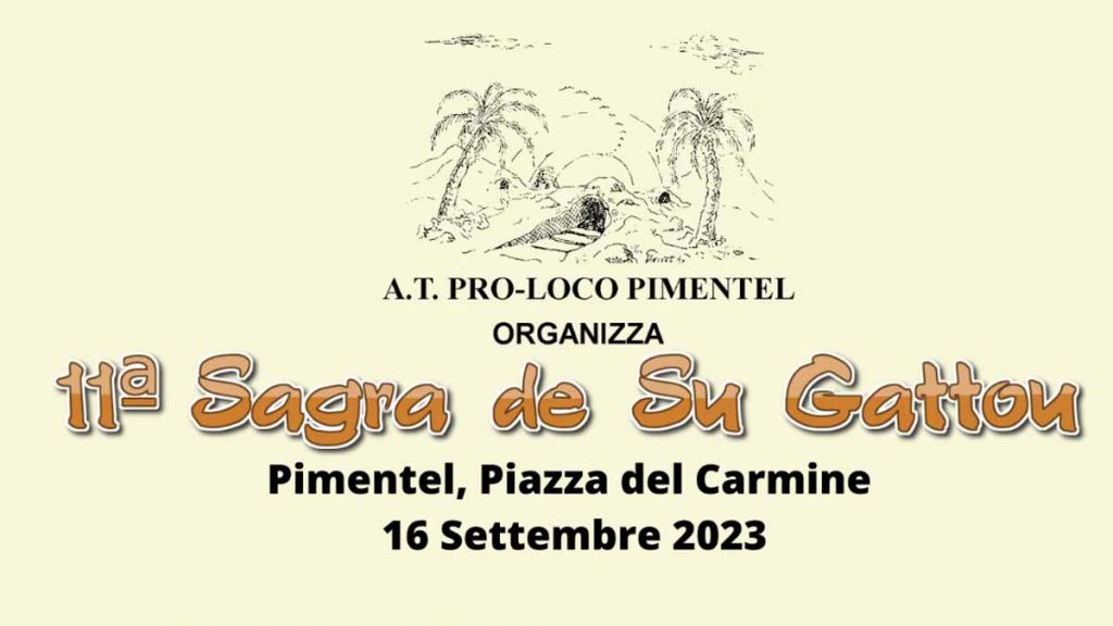 Sagra del gattou 2023 a Pimentel, date e manifesto