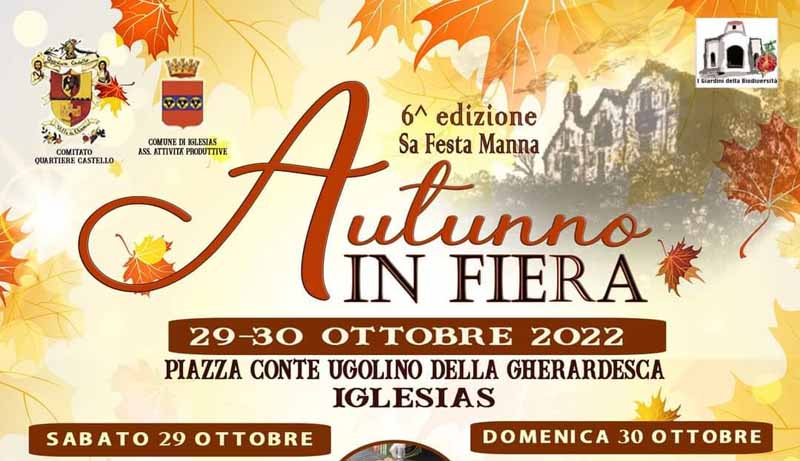 Autunno in fiera a Iglesias, manifesto