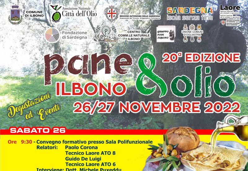 Pane e Olio a Ilbono, programma e manifesto 2022