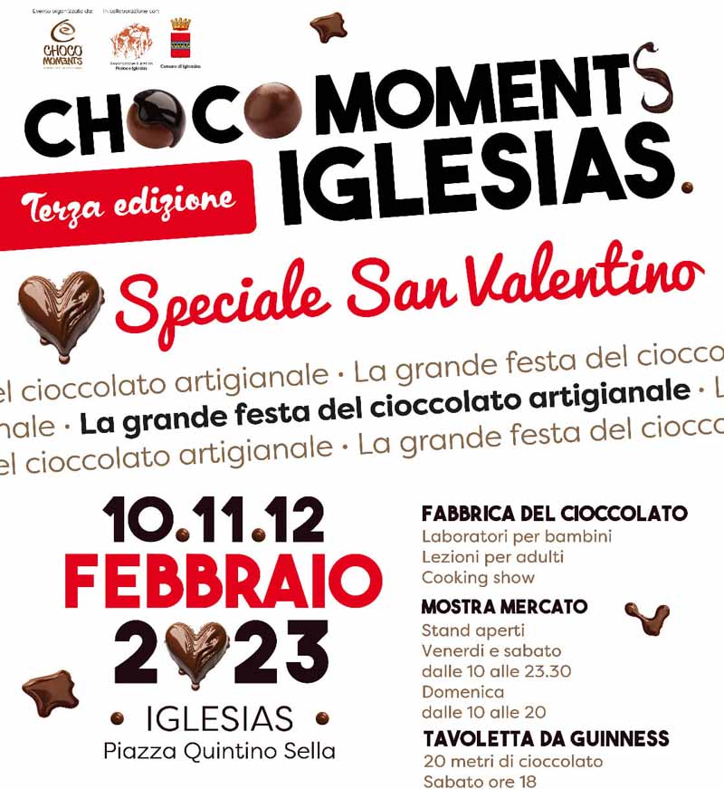 Festa del cioccolato Iglesias 2023, manifesto e programma