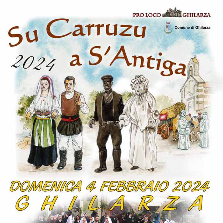 Carnevale antico Ghilarza 2024, programma e manifesto