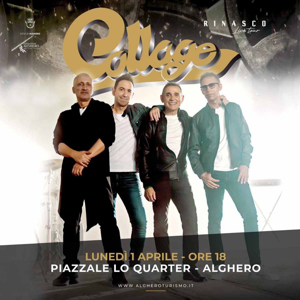 Pasquetta 2024 ad Alghero con i collage in concerto, manifesto