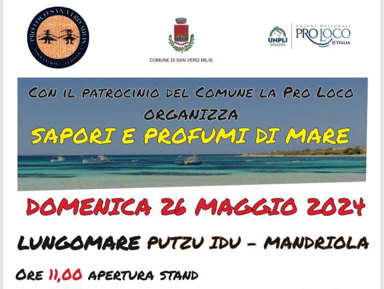 Sapori e profumi di mare a Putzu Idu e Mandriola, programma 2024