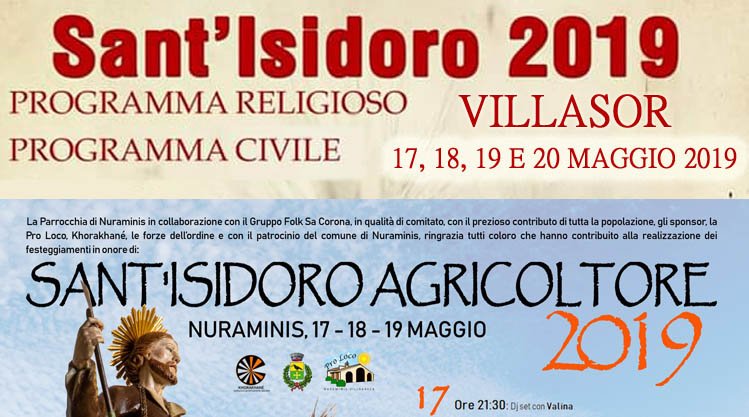 festa-sant-isidoro-villasor-nuraminis-manifesto-2019
