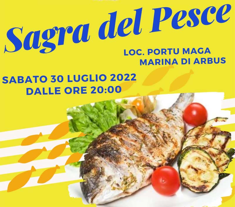 Sagra del pesce di Portu Maga ad Arbus, manifesto e programma