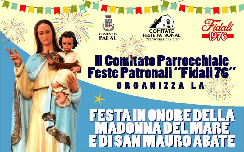 Manifesto della festa patronale 2o21 di Palau