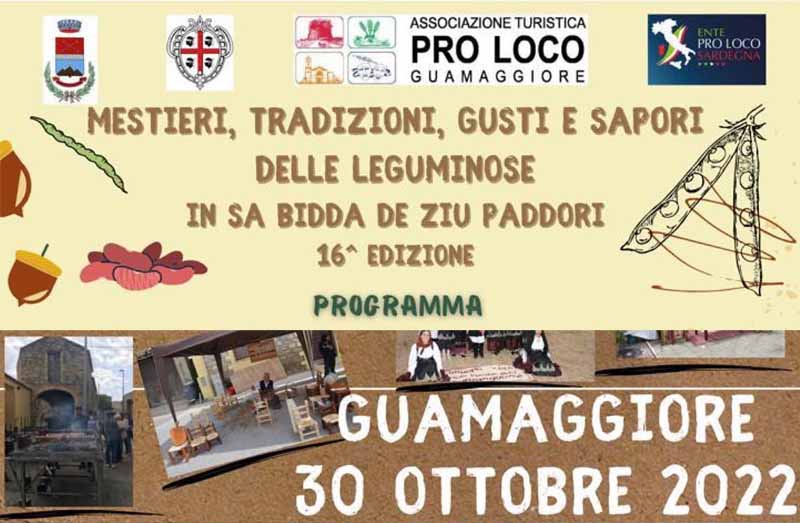 Sagra dei legumi a Guamaggiore 2022, programma e manifesto