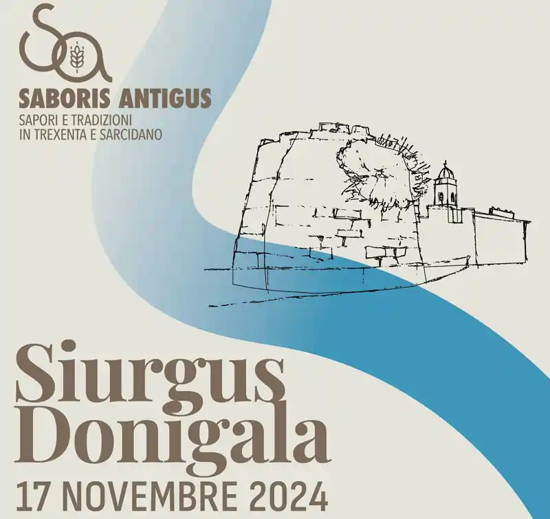 Saboris Antigus Siurgus Donigala 2024, manifesto con programma, data e orari