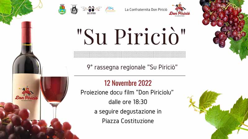 Su Piriciò 2022 a Villanovaforru, programma