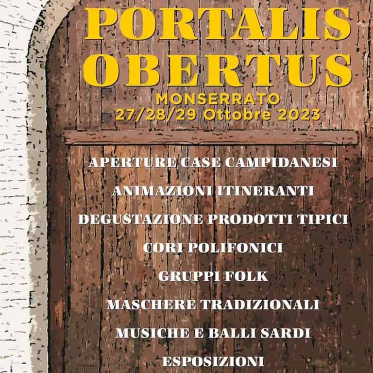 Portalis obertus Monserrato 2023, date e manifesto