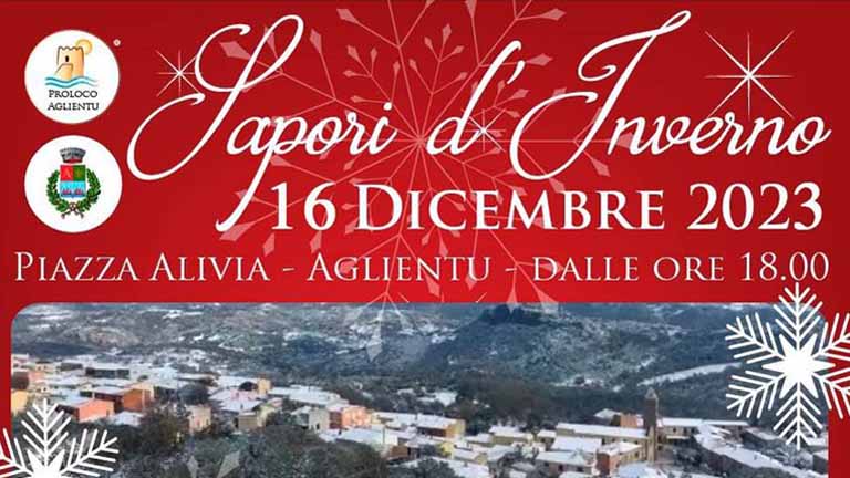 Sapori d'inverno Aglientu 2023, data e manifesto