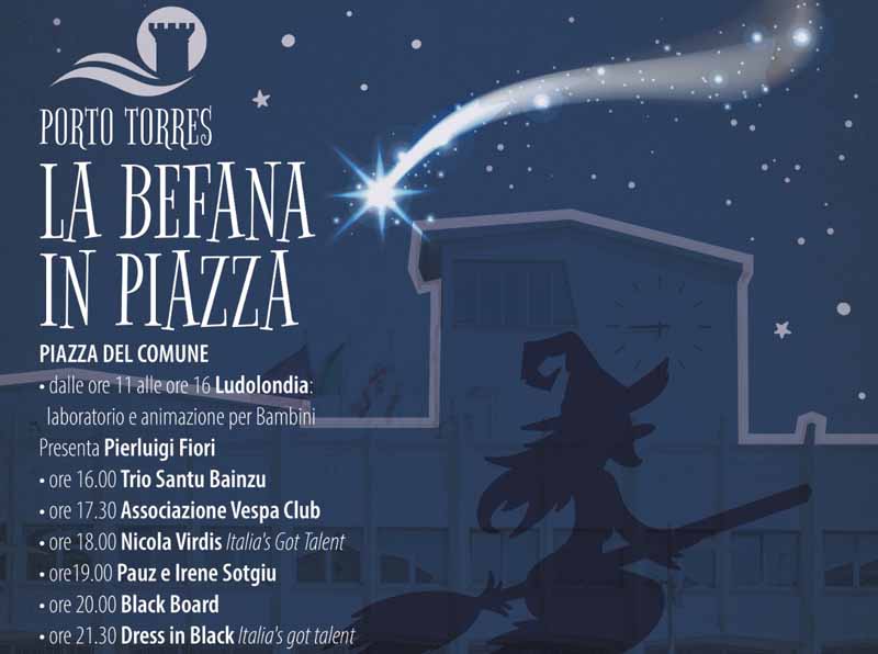 Eventi Befana porto Torres 2022, programma