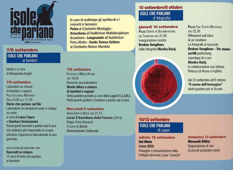 Programma, laboratori, degustazioni e mostre al festival Isole che parlano