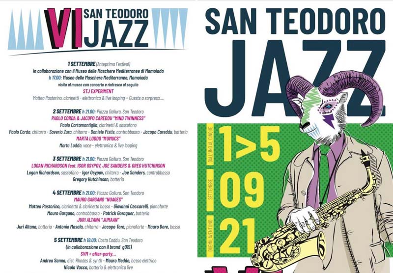 San Teodoro Jazz Festival, programma 2021