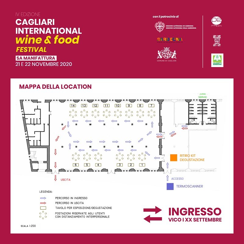 Mappa de Sa Manifattura, il luogo dell'evento