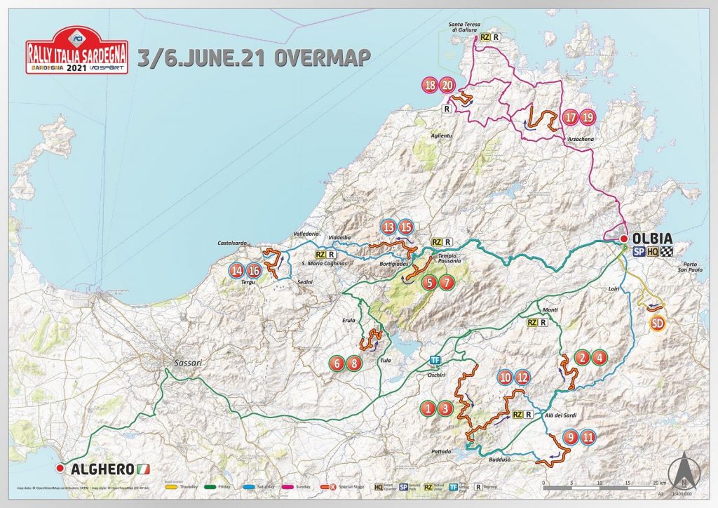 percorso_speciali_Rally_Italia_Sardegna 2021