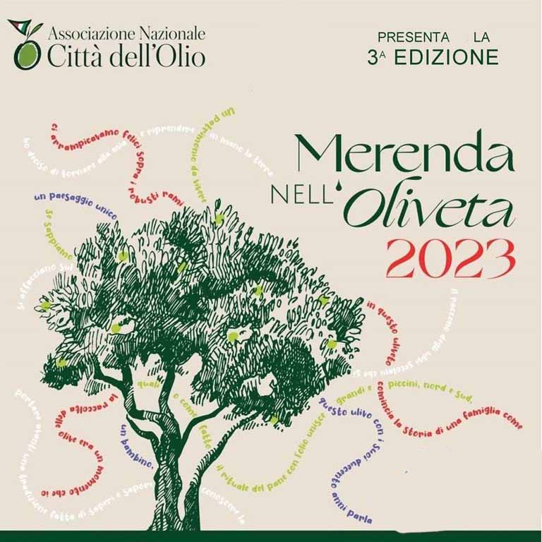 Merenda nell'oliveta 2023 in Sardegna, manifesto