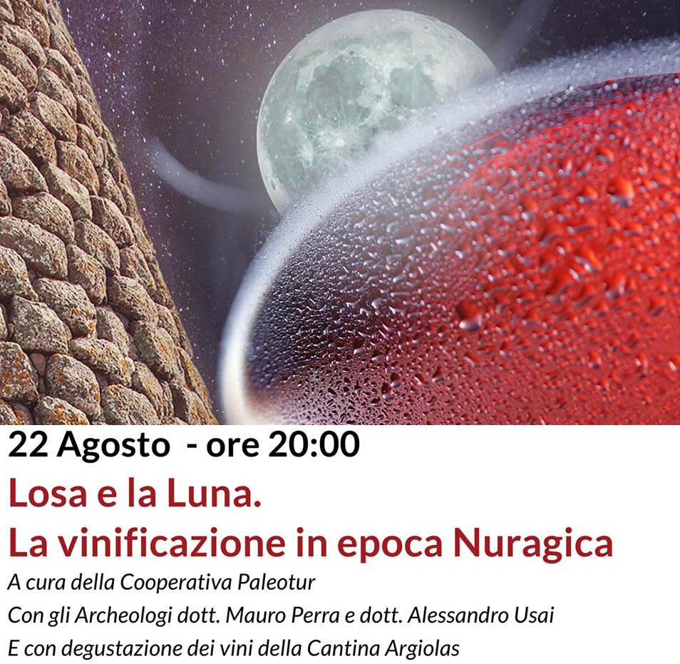 Brindisi a nuraghe Losa con i nuragici, manifesto 2021