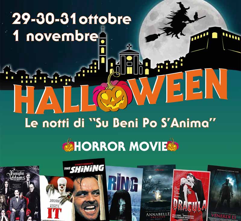 Festa di Halloween 2022 a Sant'Antioco, manifesto e programma