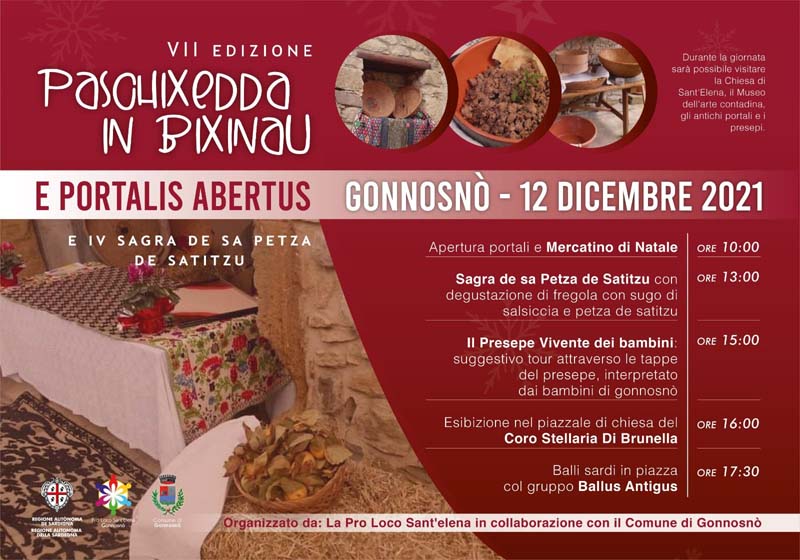 Paschixedda in Bixinau Gonosnò 2021, manifesto e programma