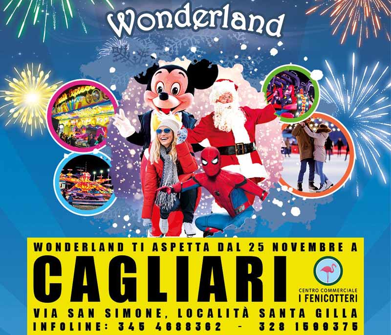 Wonderland Cagliari 2022, parco giochi per Natale