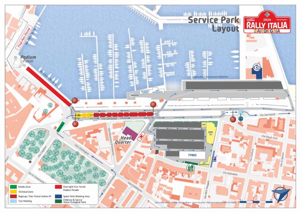 Service Park del Rally Italia Sardegna 2024