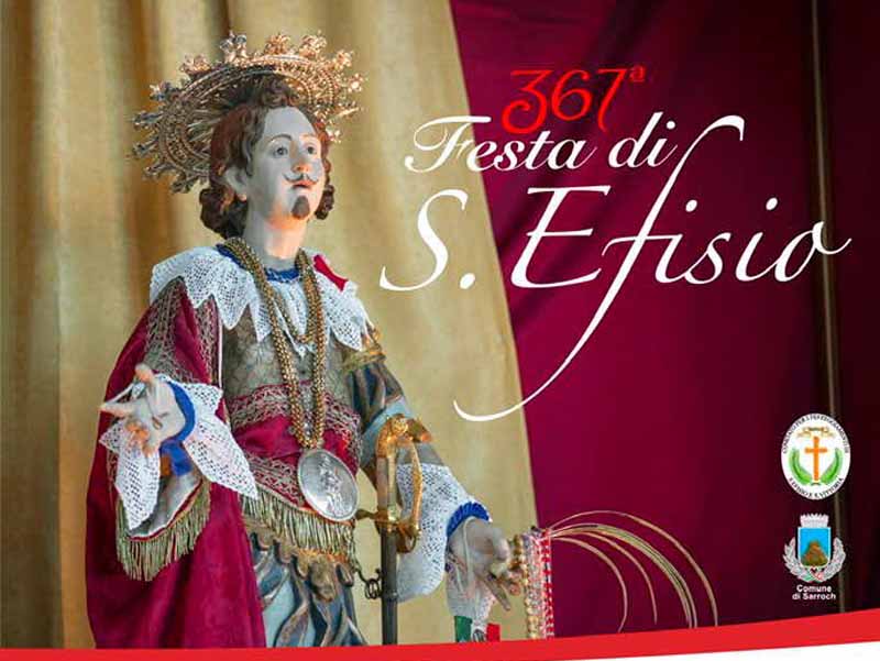 Festa di Sant'Efisio 2023 a Sarroch, manifesto