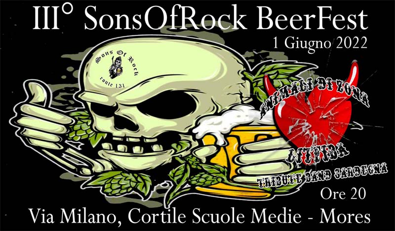 Sons of Rock Beer Fest Mores 2022 a Mores, date e programma
