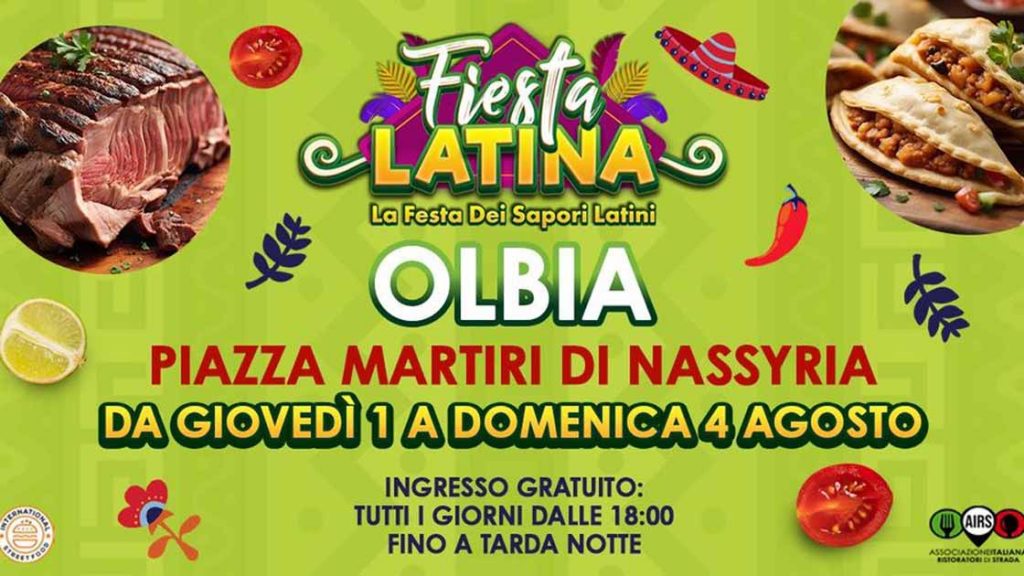 Fiesta Latina Olbia 2024, manifesto con date e programma