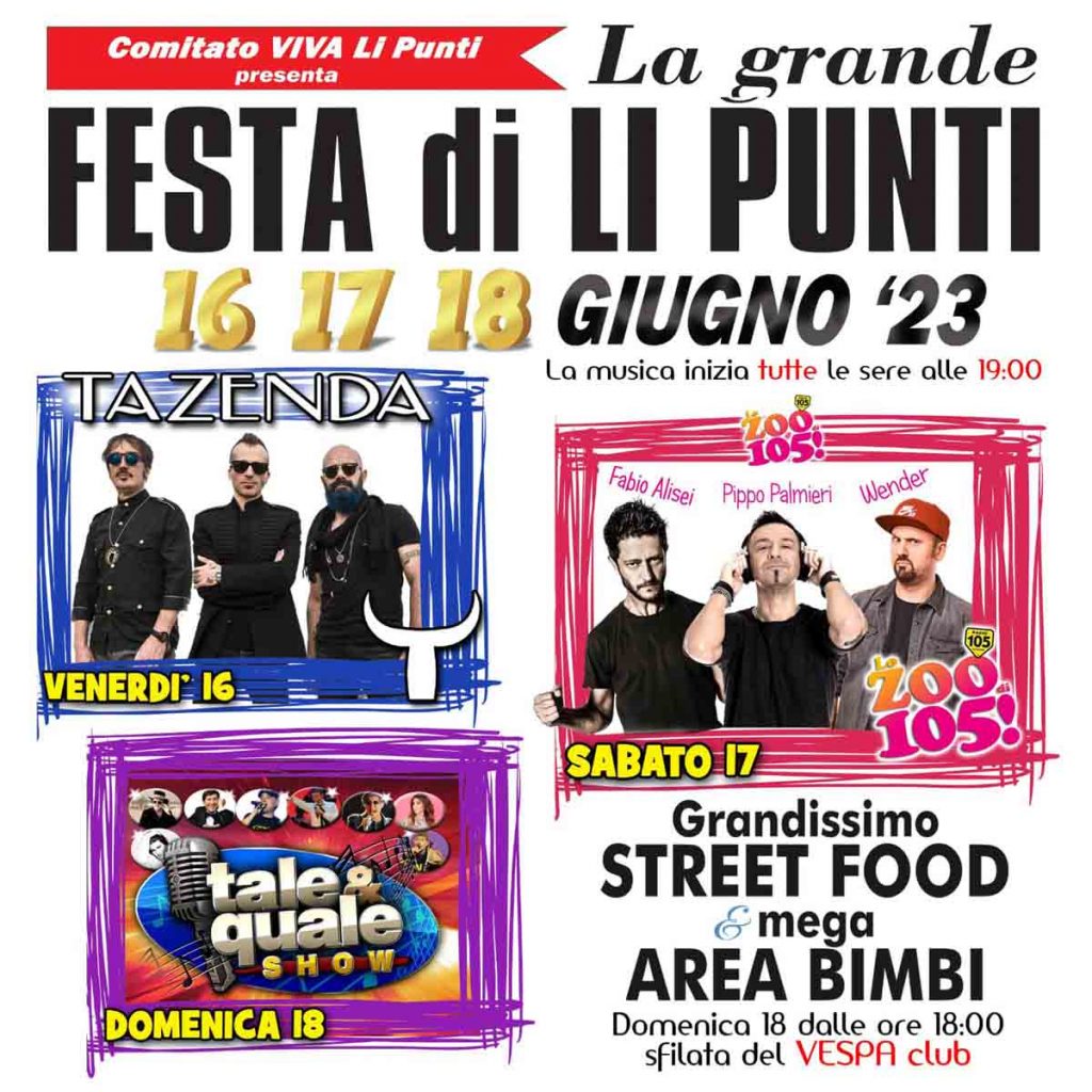 La grande festa di Li Punti a Sassari, programma 2023!