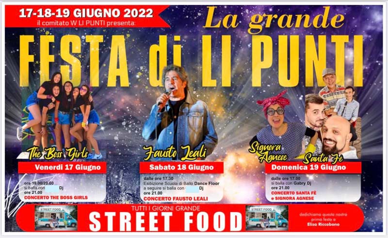La grande festa di Li Punti a Sassari, programma 2022