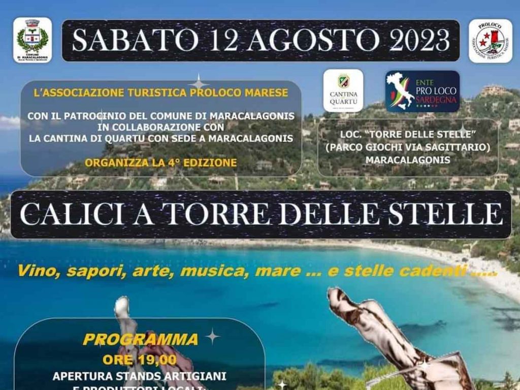 Calici a Torre delle Stelle, manifesto e date 2023