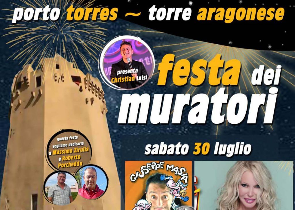 Festa dei muratori a Porto Torres, manifesto 2022