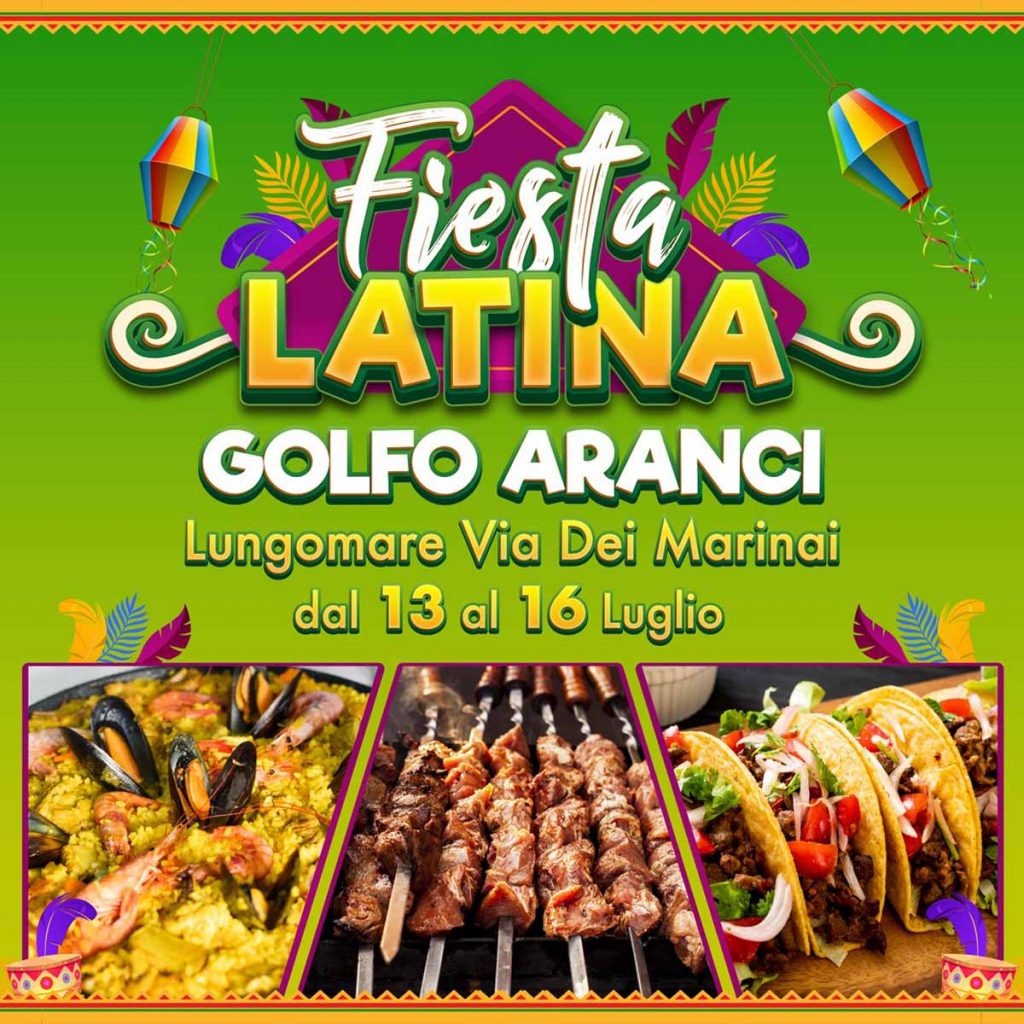 Fiesta latina 2023 a Golfo Aranci, date e manifesto