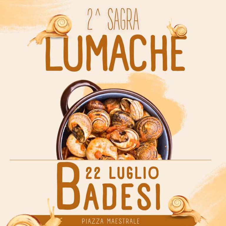 Sagra delle lumache a Badesi, data e manifesto 2023