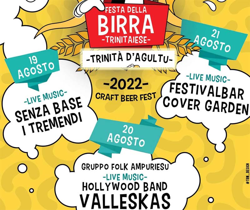 Festa della birra trinitaiese 2022, manifesto e programma