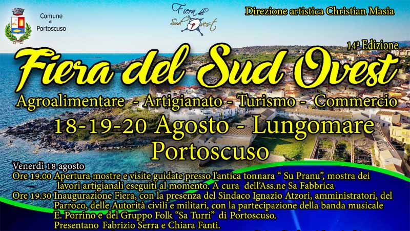 Fiera del Sud Ovest 2023 a Portoscuso, manifesto