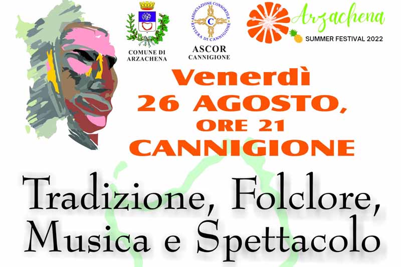 Notte bianca Canngione 26 agosto 2022, manifesto e programma