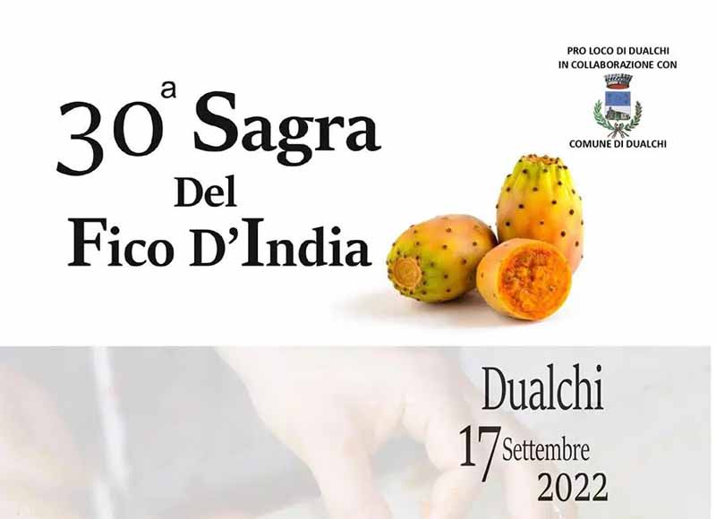 Sagrea del fico d'india a Dualchi, programma, data e manifesto