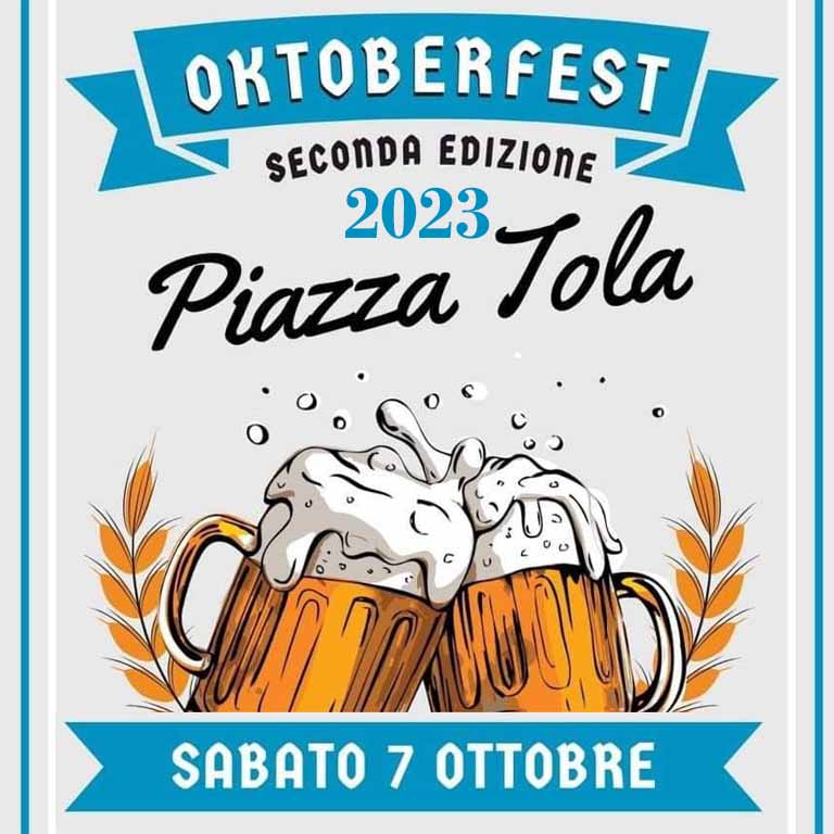 Oktoberfest 2022 in piazza Tola a Sassari, manifesto, con data e programma